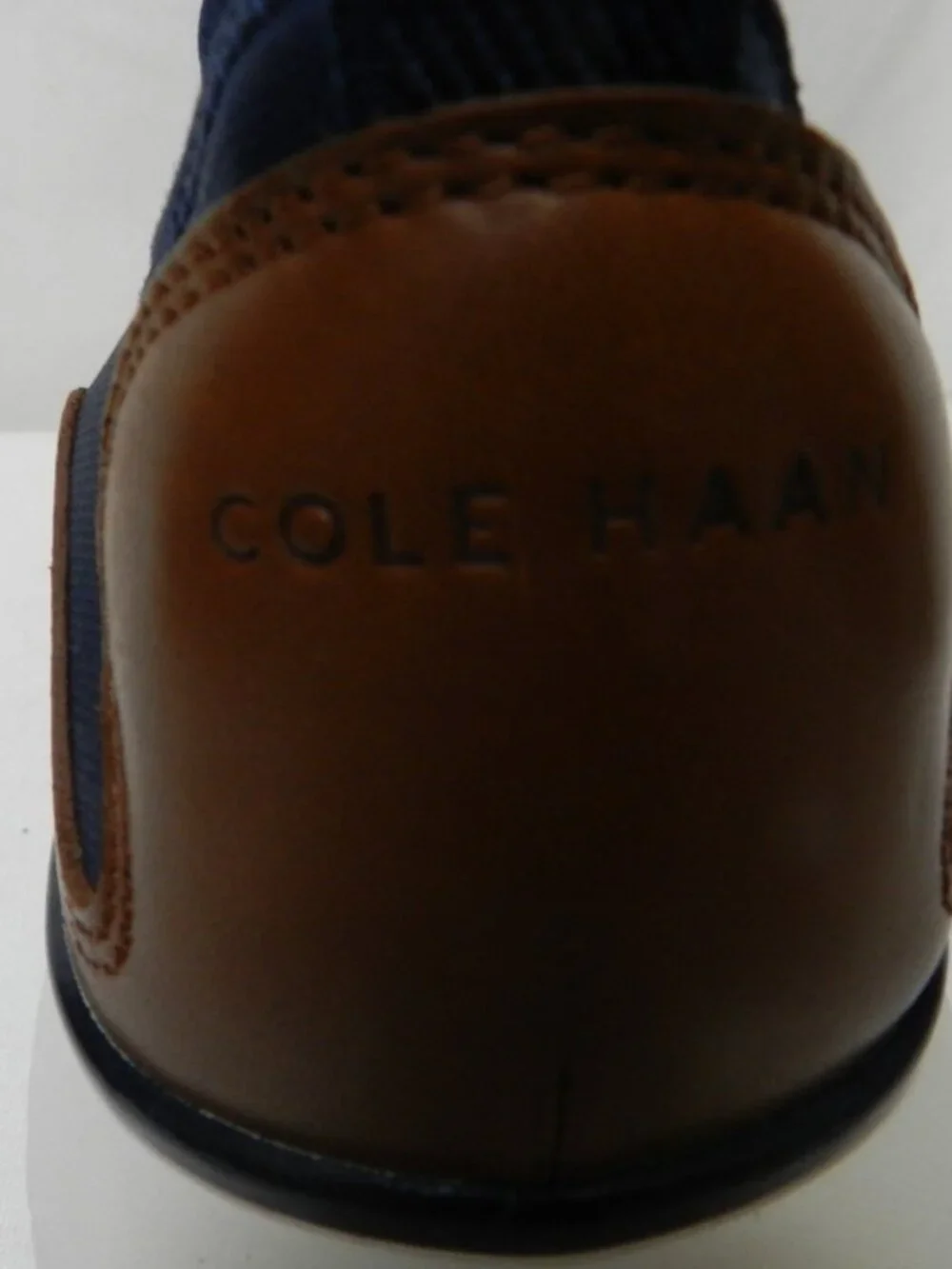 Cole Haan Grand Sport Sneakers Knit w/ Leather blue brown Men NIB NEW Size Sz 10 - Picture 14 of 16